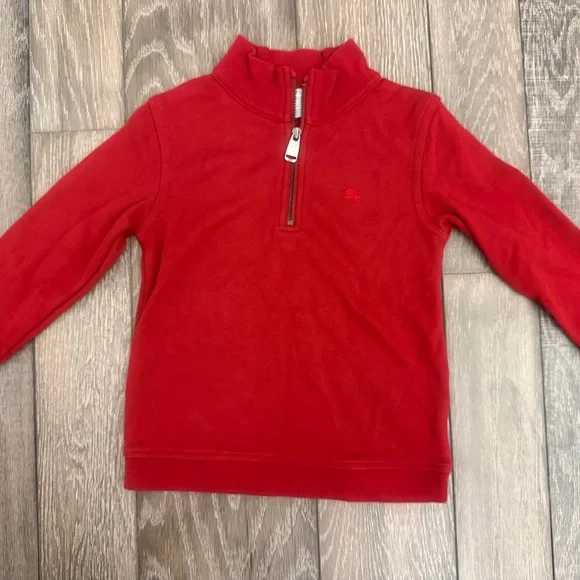 Burberry Red Kids Sweatshirt with Quarter Zip Collar size 3Y - Picture 3 of 5